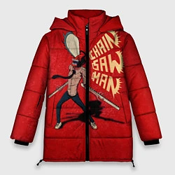 Куртка зимняя женская Человек Бензопила, цвет: 3D-светло-серый