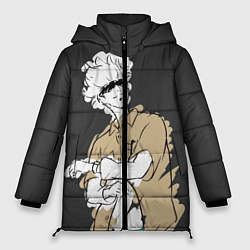 Куртка зимняя женская Годжо Магическая Битва, цвет: 3D-черный