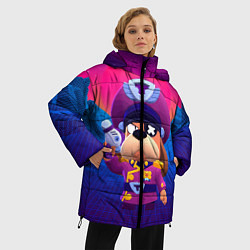 Куртка зимняя женская Генерал Гавс brawl stars, цвет: 3D-черный — фото 2