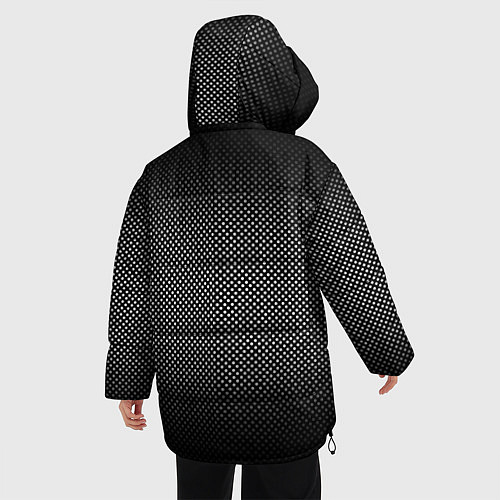 Женская зимняя куртка Абстракция точки / 3D-Черный – фото 4
