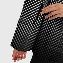 Куртка зимняя женская Абстракция точки, цвет: 3D-черный — фото 2