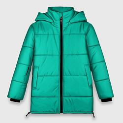 Женская зимняя куртка Бискайский зеленый без рисунка