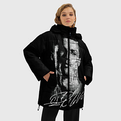 Куртка зимняя женская Кристиано Рональдо автограф, цвет: 3D-черный — фото 2