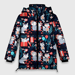 Женская зимняя куртка Котики Подарки