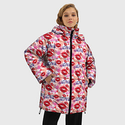 Куртка зимняя женская LOVE, цвет: 3D-красный — фото 2