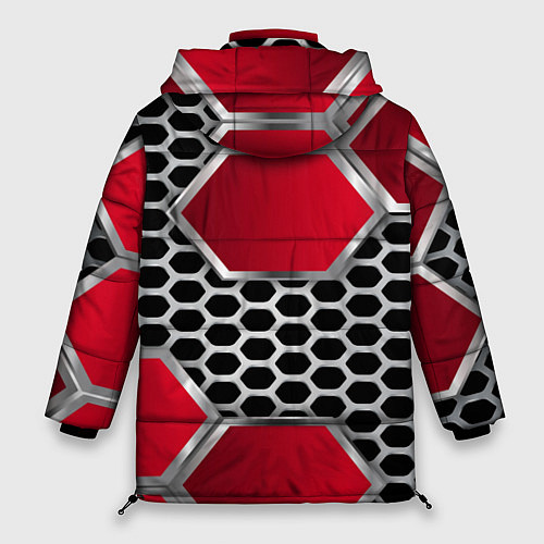 Женская зимняя куртка VOLKSWAGEN / 3D-Красный – фото 2