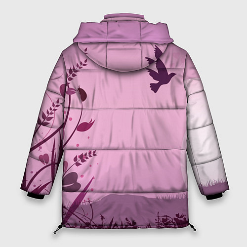 Женская зимняя куртка Природа / 3D-Красный – фото 2