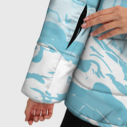 Куртка зимняя женская Волны, цвет: 3D-светло-серый — фото 2