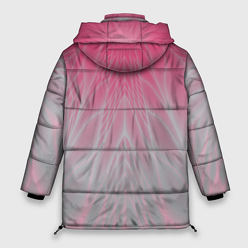 Женская зимняя куртка Абстракция / 3D-Светло-серый – фото 2