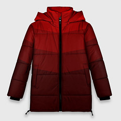Куртка зимняя женская Красный Градиент, цвет: 3D-черный
