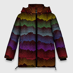 Куртка зимняя женская Радуга, цвет: 3D-черный