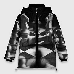 Женская зимняя куртка Шахматы