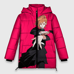 Куртка зимняя женская Нобара Магическая Битва, цвет: 3D-светло-серый