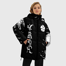 Куртка зимняя женская Черный клевер, цвет: 3D-светло-серый — фото 2
