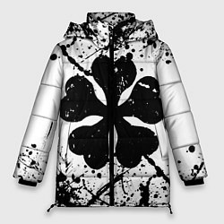 Куртка зимняя женская Черный клевер,, цвет: 3D-черный