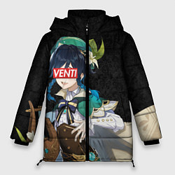 Куртка зимняя женская Genshin Impact VENTI, цвет: 3D-черный