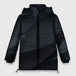 Куртка зимняя женская Волны, цвет: 3D-черный