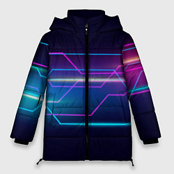 Куртка зимняя женская Лазерные лучи, цвет: 3D-черный