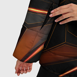 Куртка зимняя женская Геометрическая Абстракция, цвет: 3D-черный — фото 2