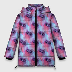 Женская зимняя куртка Котята