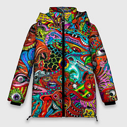 Женская зимняя куртка Яркая абстракция bright abstraction