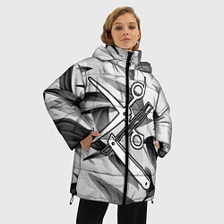 Куртка зимняя женская Барбер, цвет: 3D-красный — фото 2