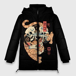 Куртка зимняя женская Cat of Death, цвет: 3D-светло-серый