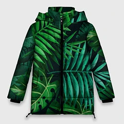 Куртка зимняя женская Сочные тропики, цвет: 3D-черный