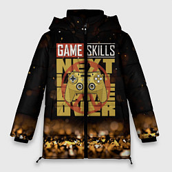 Куртка зимняя женская Next game over game skills, цвет: 3D-черный