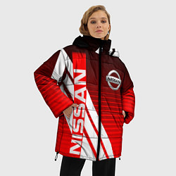 Куртка зимняя женская NISSAN НИССАН СПОРТ, цвет: 3D-светло-серый — фото 2