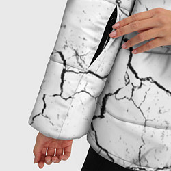 Куртка зимняя женская Трещины, цвет: 3D-светло-серый — фото 2