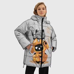 Куртка зимняя женская Cat and Robot ЛСР, цвет: 3D-черный — фото 2
