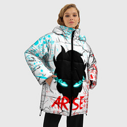 Куртка зимняя женская СОН ДЖИН ВУ SOLO LEVELING, цвет: 3D-красный — фото 2