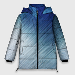 Куртка зимняя женская Текстура Оттенки льда, цвет: 3D-светло-серый