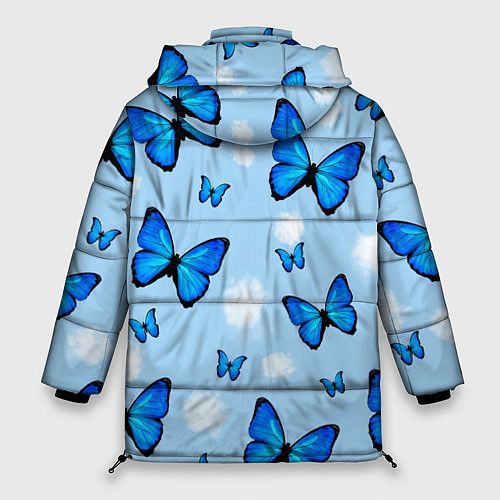 Женская зимняя куртка Бабочки Моргенштерна / 3D-Красный – фото 2