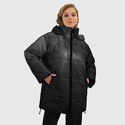 Куртка зимняя женская Бескрайний космос, цвет: 3D-черный — фото 2