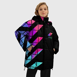 Куртка зимняя женская AVICII RAIBOW, цвет: 3D-светло-серый — фото 2