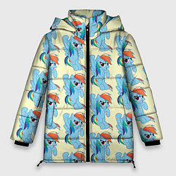 Куртка зимняя женская Rainbow Dash, цвет: 3D-светло-серый