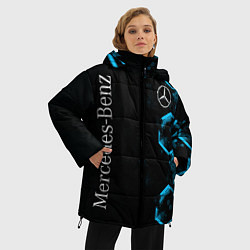 Куртка зимняя женская Mercedes Мерседес Неон, цвет: 3D-черный — фото 2