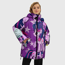 Куртка зимняя женская Twilight Sparkle, цвет: 3D-светло-серый — фото 2