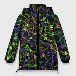 Куртка зимняя женская Neon Fish Bone, цвет: 3D-черный