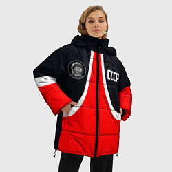 Куртка зимняя женская СССР ГАГАРИН, цвет: 3D-черный — фото 2