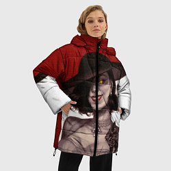 Куртка зимняя женская Леди Димитреску из Резидента, цвет: 3D-красный — фото 2