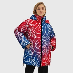 Куртка зимняя женская ФК ПСЖ PARIS SAINT GERMAIN, цвет: 3D-черный — фото 2
