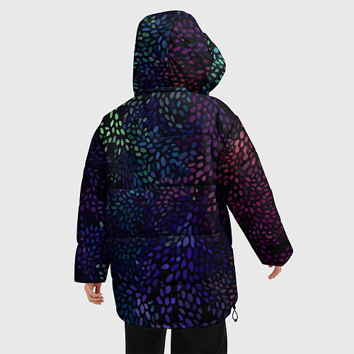 Женская зимняя куртка Настроение узоры / 3D-Черный – фото 4