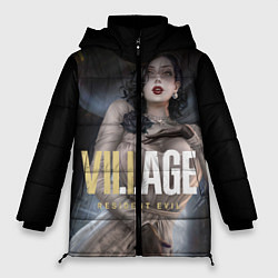 Куртка зимняя женская Леди Альсина Димитреску, цвет: 3D-черный
