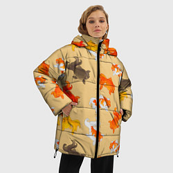 Куртка зимняя женская Рыбки, цвет: 3D-черный — фото 2