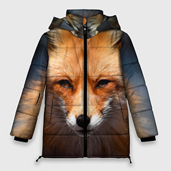 Куртка зимняя женская Хитрая лисица, цвет: 3D-черный