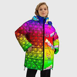 Куртка зимняя женская POP it!, цвет: 3D-черный — фото 2