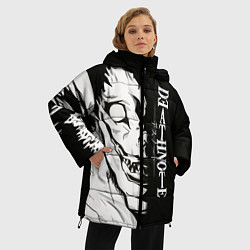 Куртка зимняя женская Персонаж Рюк Death Note, цвет: 3D-светло-серый — фото 2